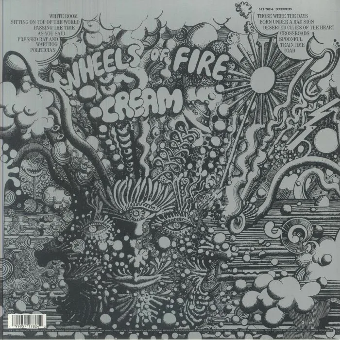 Обратная сторона обложки — CREAM — Wheels Of Fire
