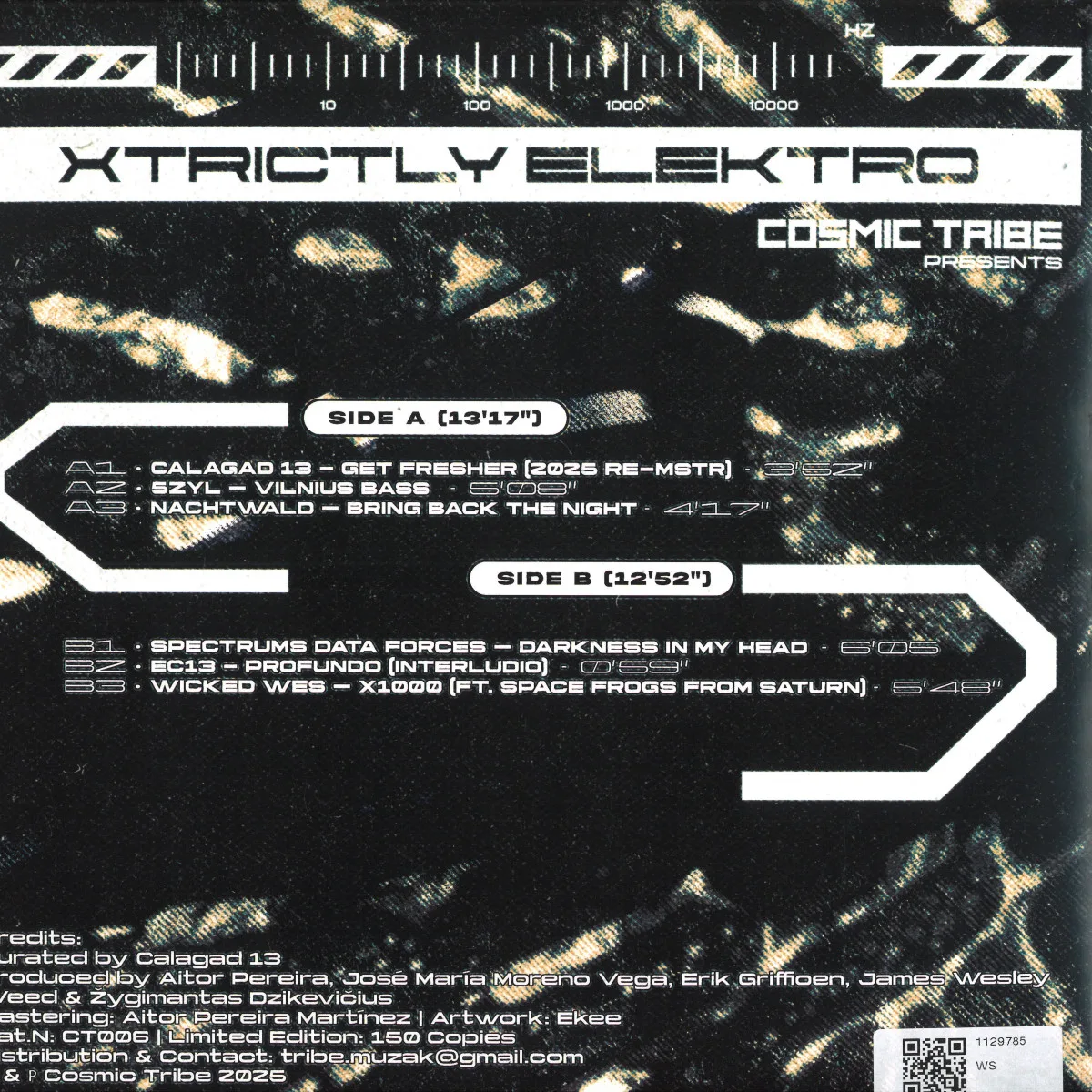 Back cover — Various — XTRICTLY ELEKTRO VOL. 1 EP