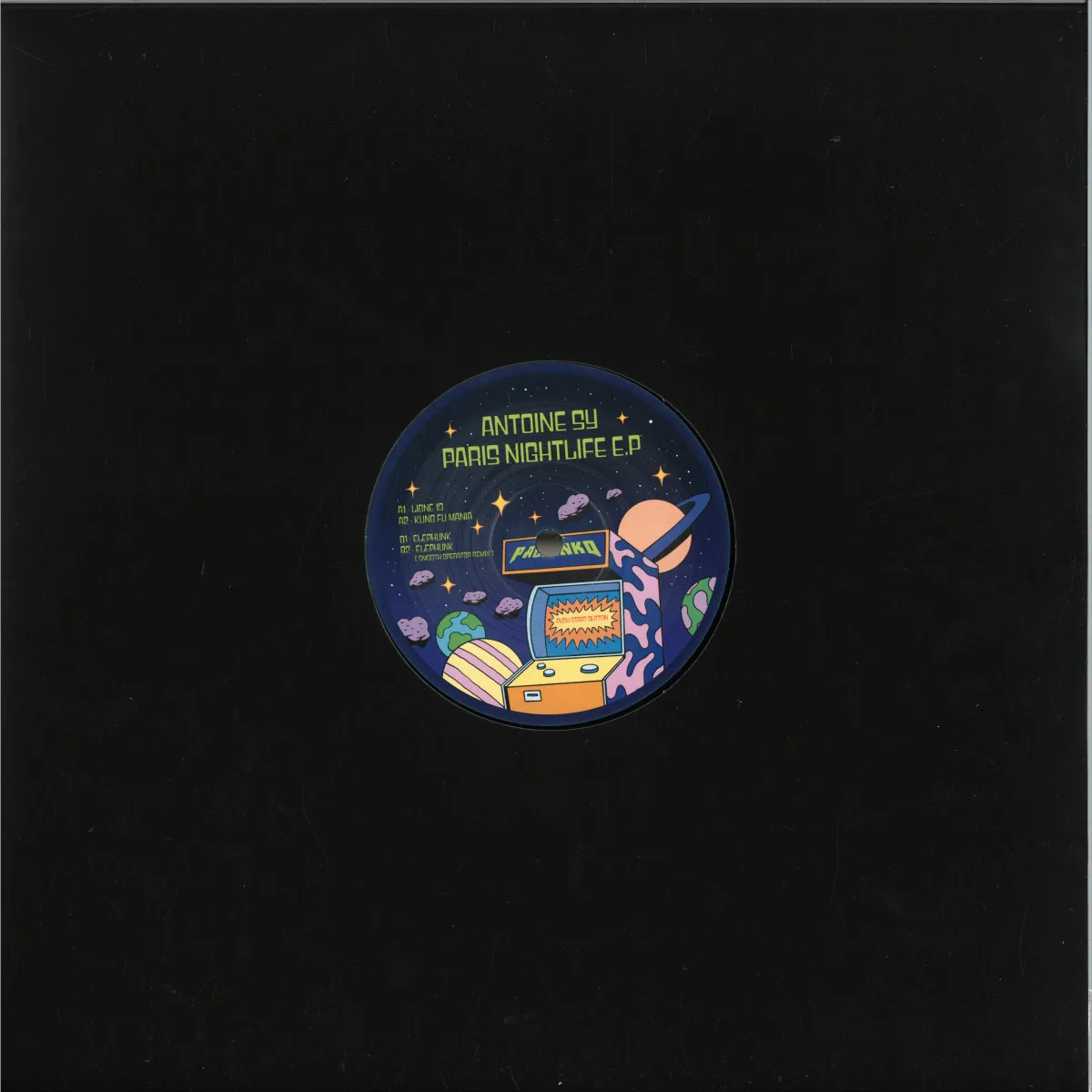 Back cover — Antoine Sy — Paris Nightlife EP