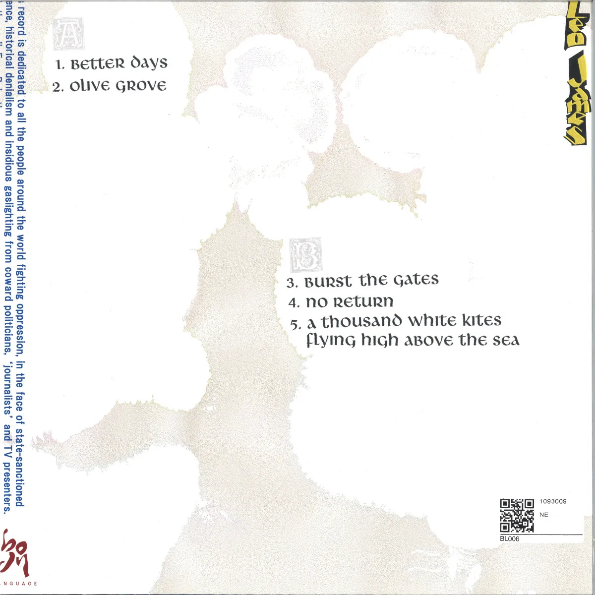 Back cover — Leo James — Better Days
