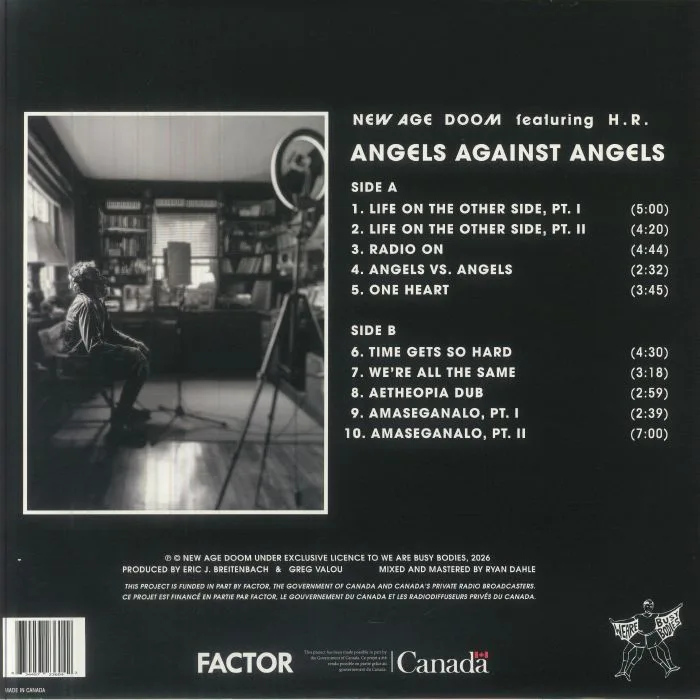 Back cover — NEW AGE DOOM feat HR — Angels Against Angels