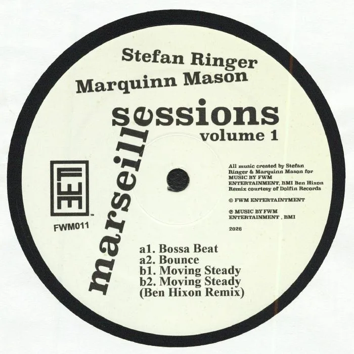 Лицевая сторона обложки — Stefan RINGER / MARQUINN MASON — Marseille Sessions Volume 1 (feat Ben Hixon mix)