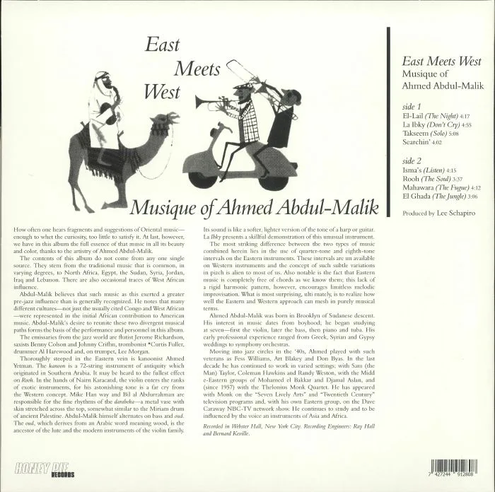 Обратная сторона обложки — Ahmed ABDUL MALIK — East Meets West