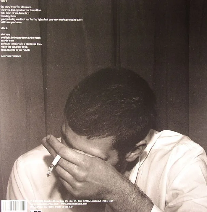 Back cover — ARCTIC MONKEYS — Whatever People Say I Am That's What I'm Not