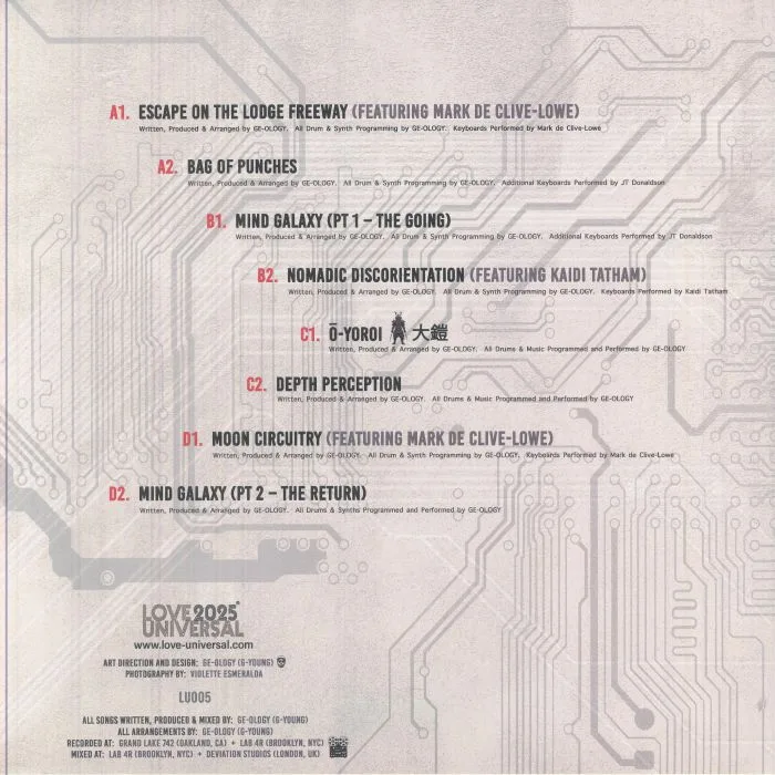 Обратная сторона обложки — GE-OLOGY — CIRCUITRY 2x12"