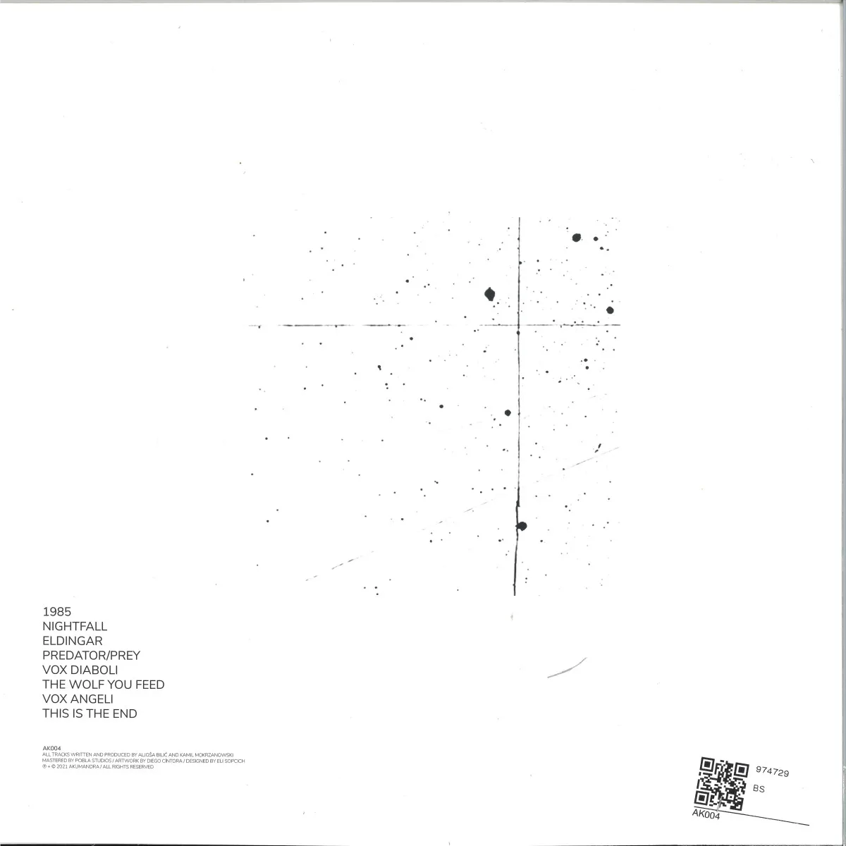 Обратная сторона обложки — Kapoor & Hvitling — The Odyssey LP 2x12"