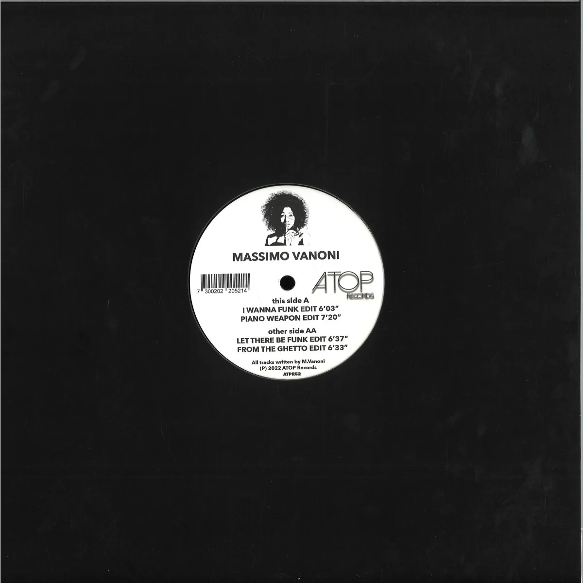 Back cover — Massimo Vanoni — I Wanna Funk EP