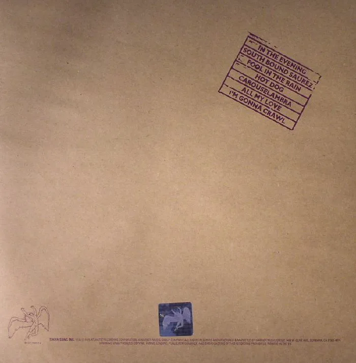Back cover — LED ZEPPELIN — In Through The Out Door (remastered)