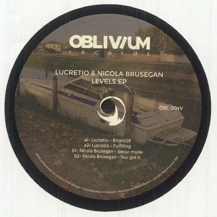 Back cover — LUCRETIO / NICOLA BRUSEGAN — Levels EP