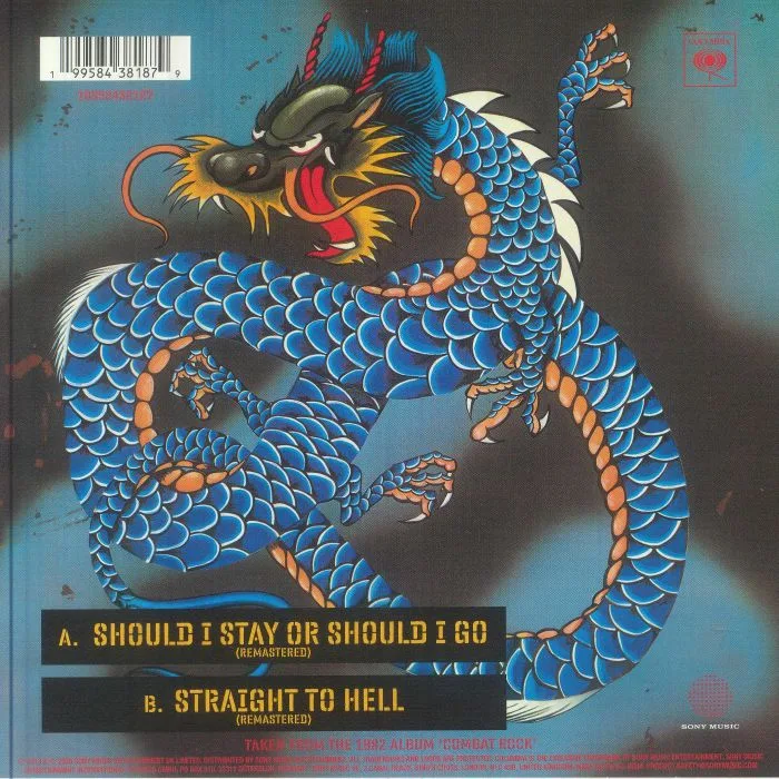 Back cover — The CLASH — Should I Stay Or Should I Go (remastered)