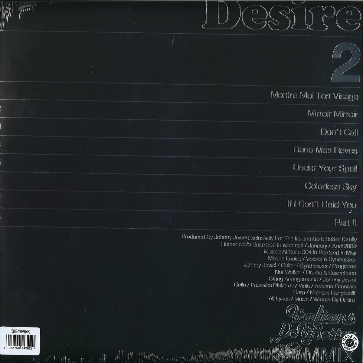 Обратная сторона обложки — Desire — II