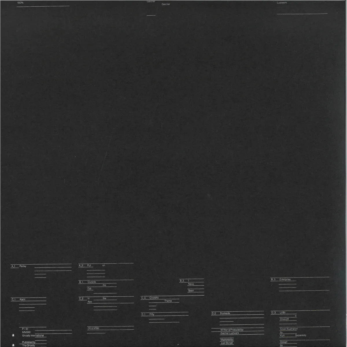 Обратная сторона обложки — Galcher Lustwerk — 100% GALCHER LP 2x12"