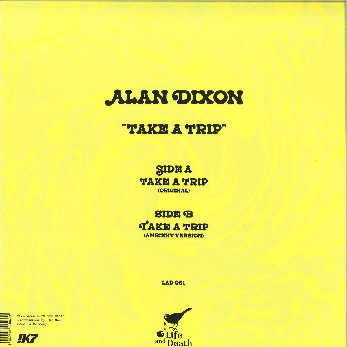 Обратная сторона обложки — Alan Dixon — Take A Trip