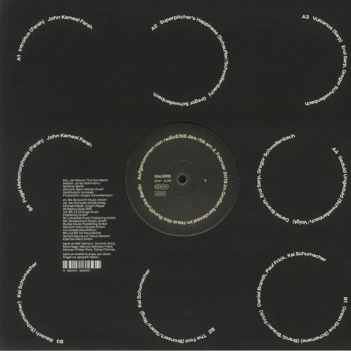Back cover — VARIOUS — Live Im Haus Des Rundfunks
