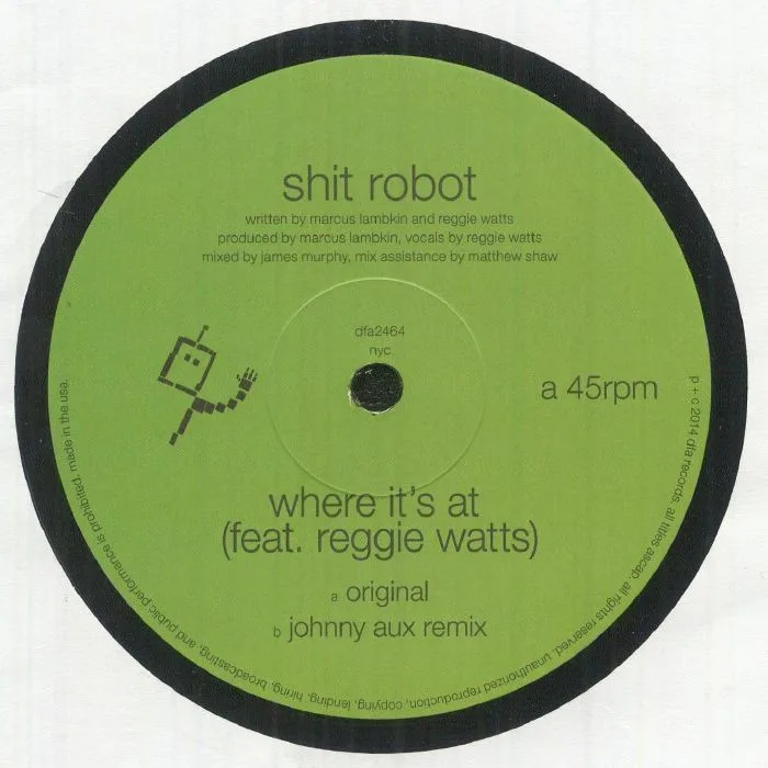 Лицевая сторона обложки — SHIT ROBOT — Where It's At (reissue)
