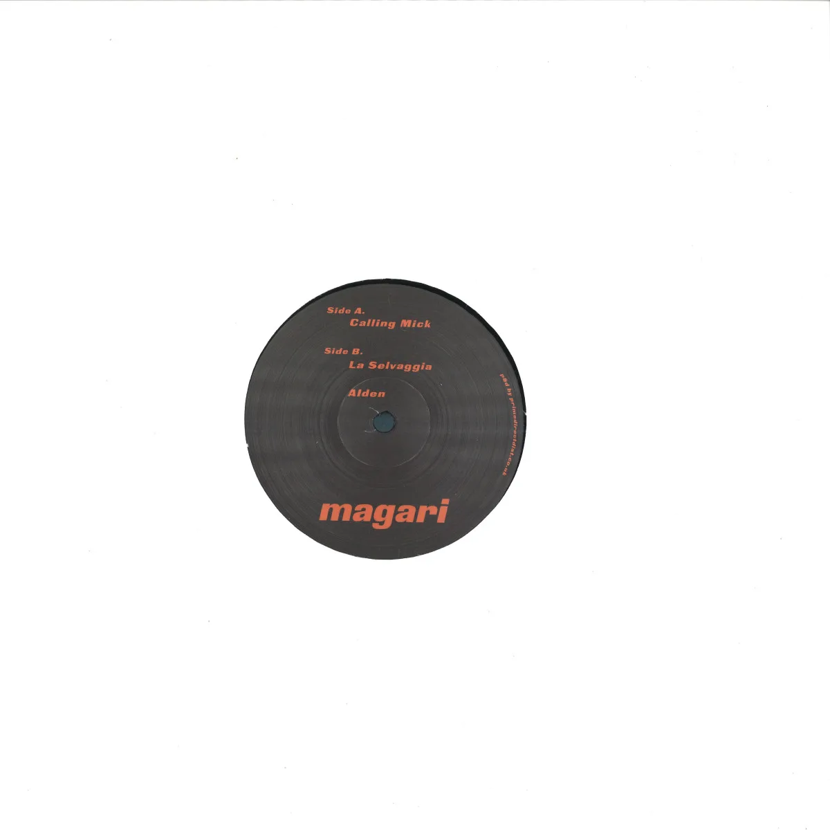 Обратная сторона обложки — Magari — Magari No. 1