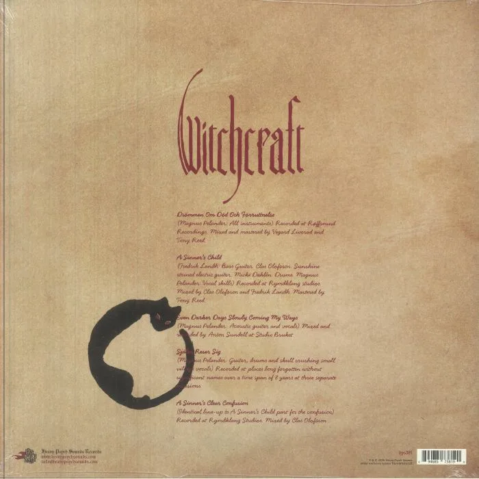 Back cover — WITCHCRAFT — A Sinner's Child EP