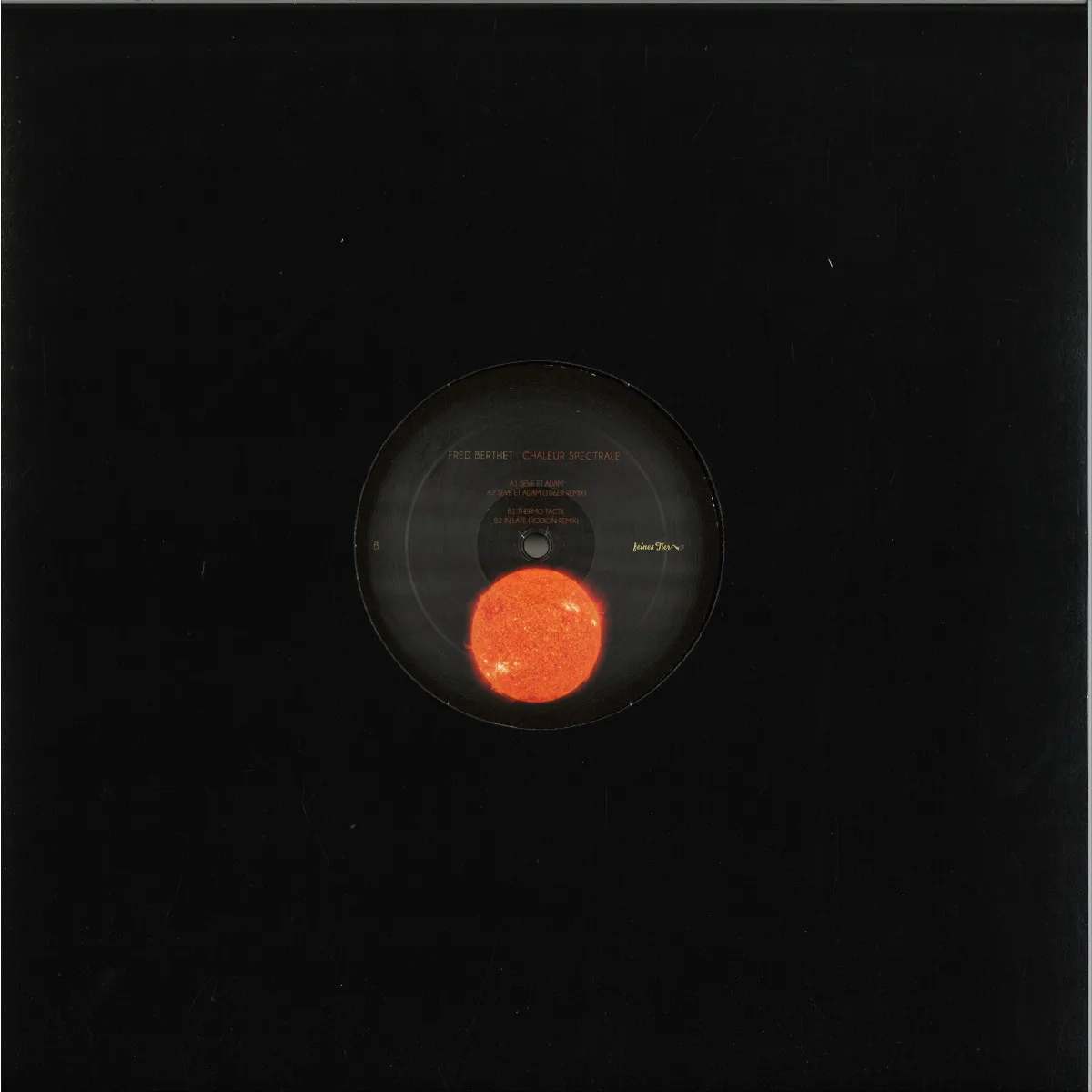 Обратная сторона обложки — Fred Berthet — Chaleur Spectrale EP