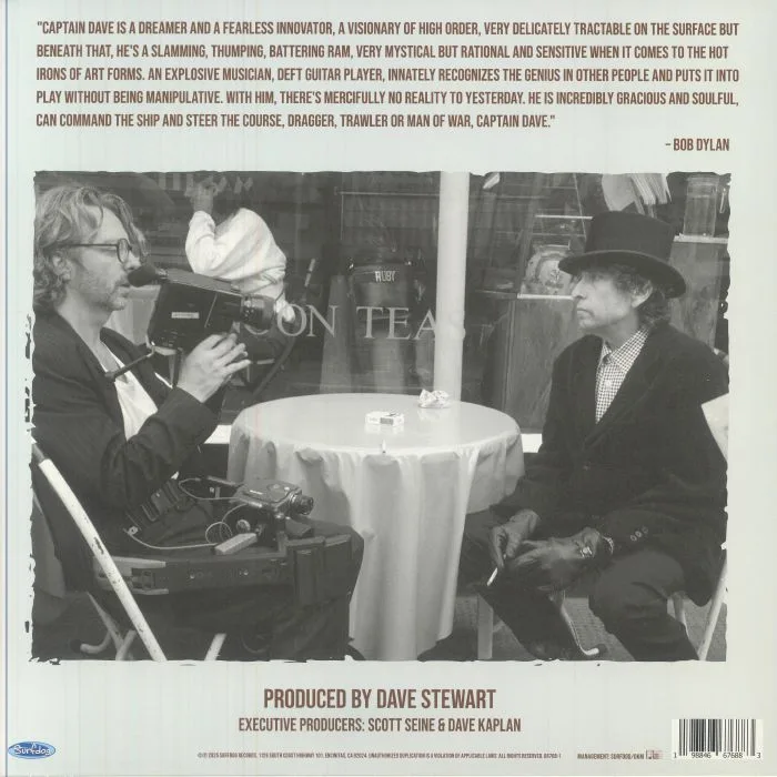 Обратная сторона обложки — Dave STEWART — Dave Does Dylan (Record Store Day RSD 2025)