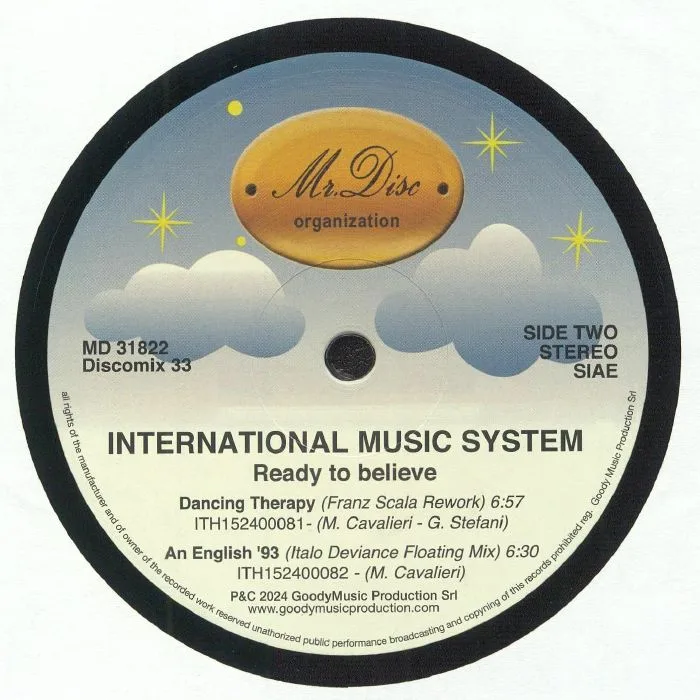 Обратная сторона обложки — INTERNATIONAL MUSIC SYSTEM — Ready To Believe