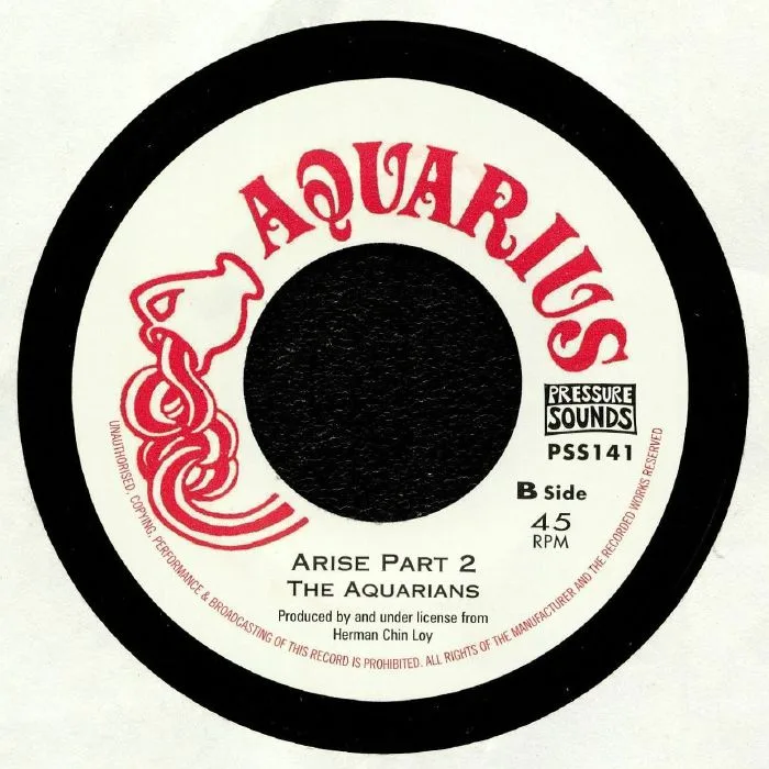 Обратная сторона обложки — The AQUARIANS — Arise (Horns cut)