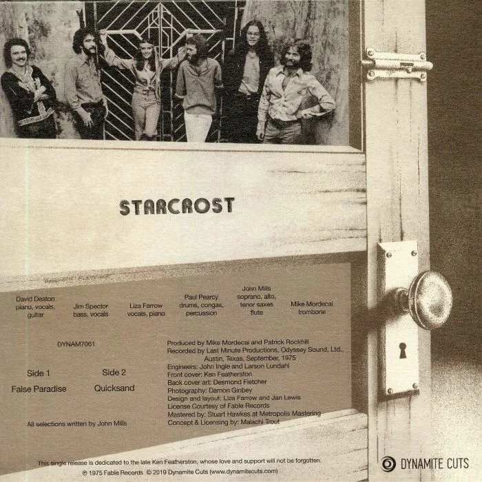 Обратная сторона обложки — STARCROST — False Paradise