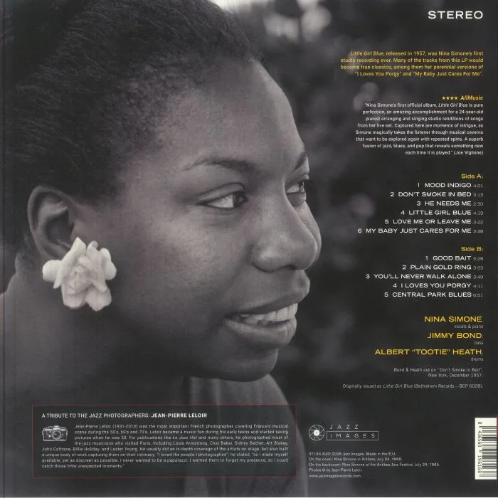 Обратная сторона обложки — Nina SIMONE — Little Girl Blue (reissue)