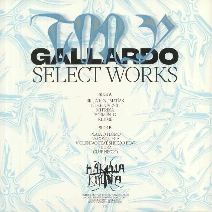 Обратная сторона обложки — Tony GALLARDO — Tony Gallardo: Selected Works