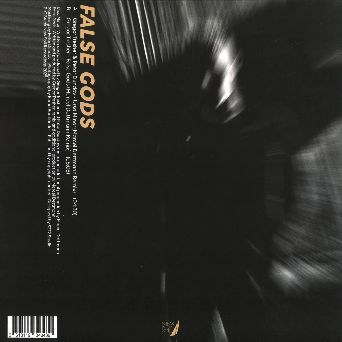 Обратная сторона обложки — Gregor Tresher — False Gods (Marcel Dettmann Remixes)