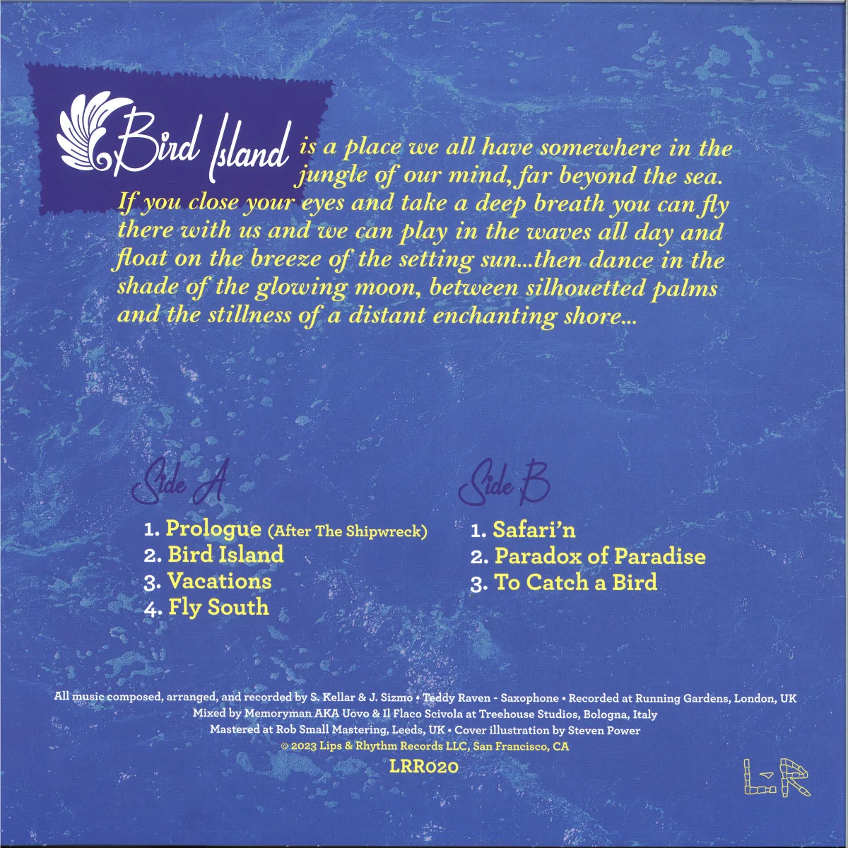 Обратная сторона обложки — Birds Of Rhythm — BIRD ISLAND LP