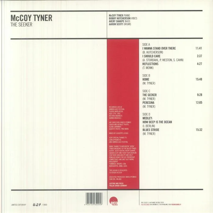 Back cover — McCoy TYNER — The Seeker