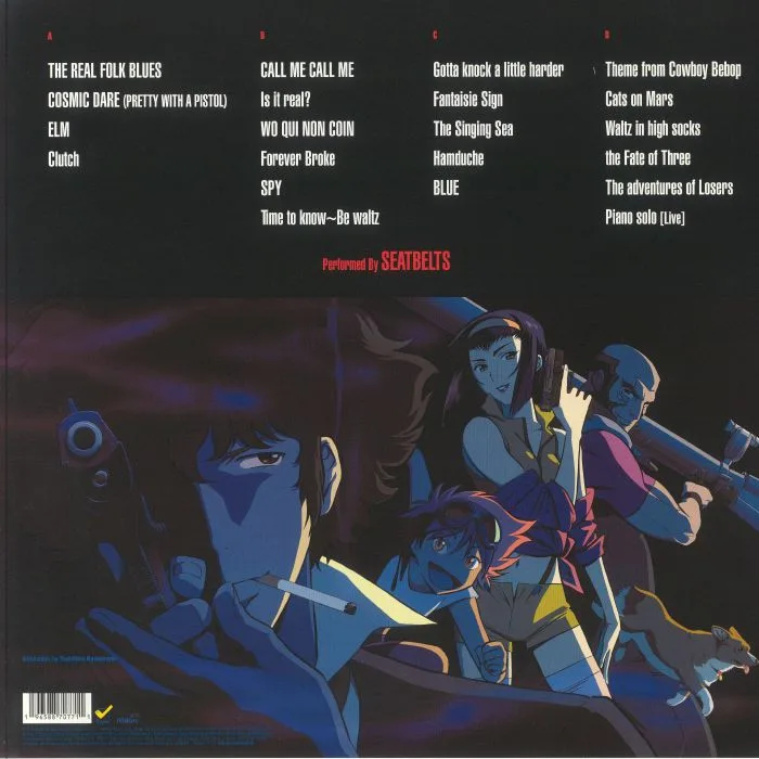 Обратная сторона обложки — SEATBELTS — Cowboy Bebop: The Real Folk Blues Legends (Soundtrack)