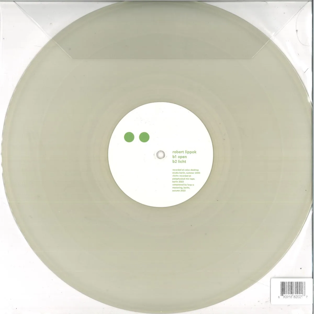 Back cover — Robert Lippok — Open Close Open EP