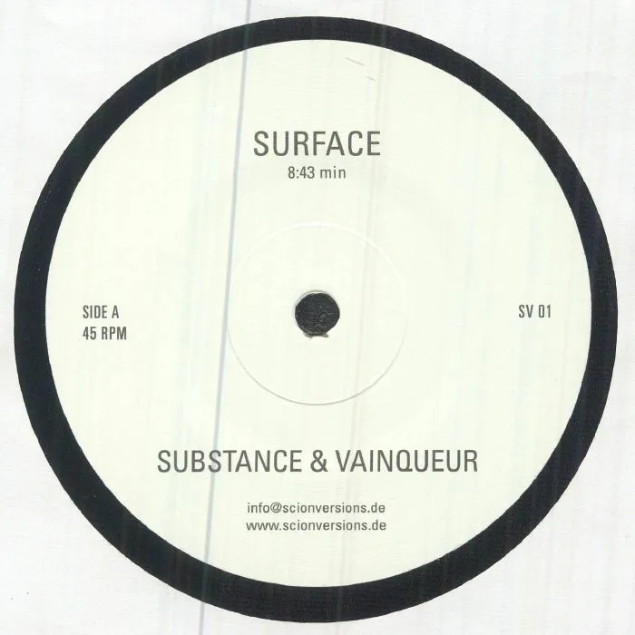 Front cover — SUBSTANCE / VAINQUEUR — Surface
