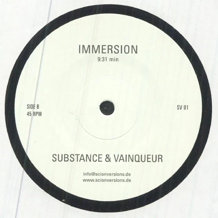 Back cover — SUBSTANCE / VAINQUEUR — Surface