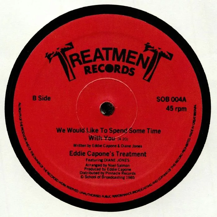 Back cover — EDDIE CAPONE'S TREATMENT feat DIANE JONES — I Won't Give You Up (reissue)