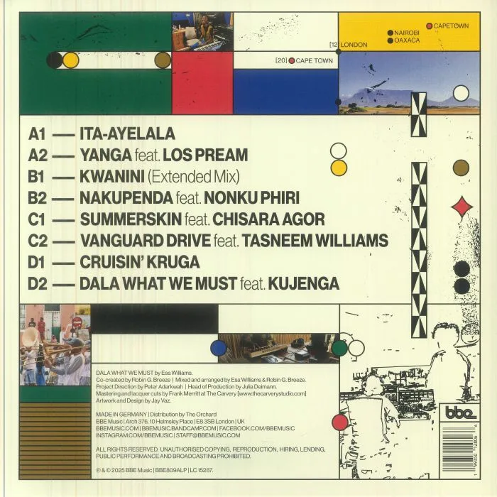 Back cover — Esa WILLIAMS — Dala What We Must