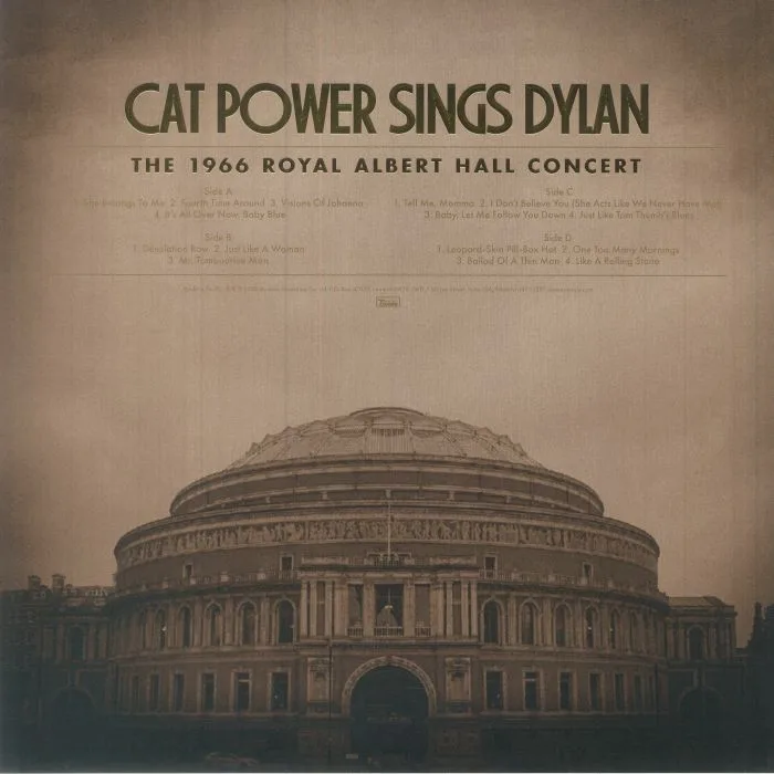 Back cover — CAT POWER — Cat Power Sings Dylan: The 1966 Royal Albert Hall Concert