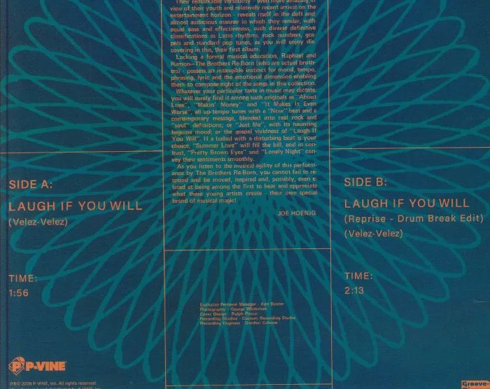 Back cover — The BROTHERS REBORN — Laugh If You Will