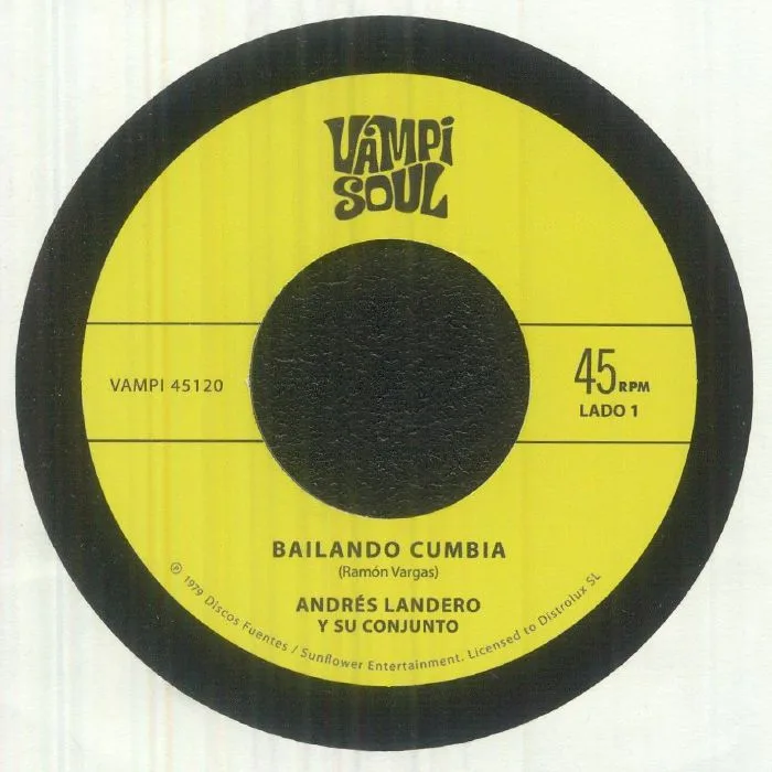 Лицевая сторона обложки — Andres Y SU CONJUNTO LANDERO — Bailando Cumbia