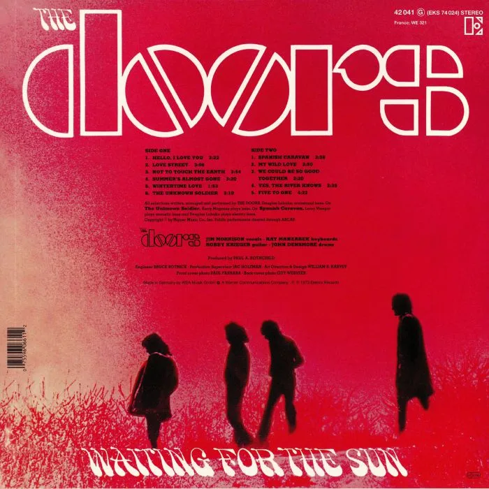Back cover — The DOORS — Waiting For The Sun (reissue)
