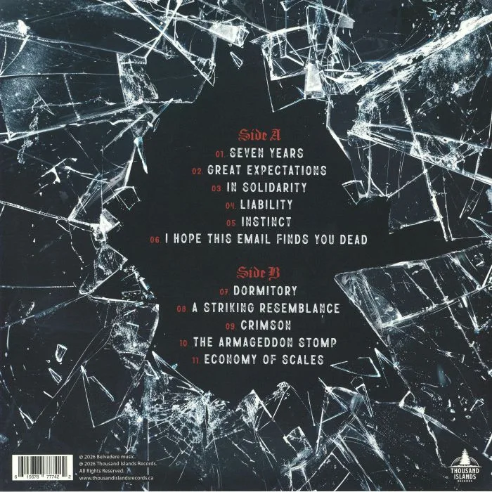Обратная сторона обложки — BELVEDERE — Seven Years Of Bad Luck