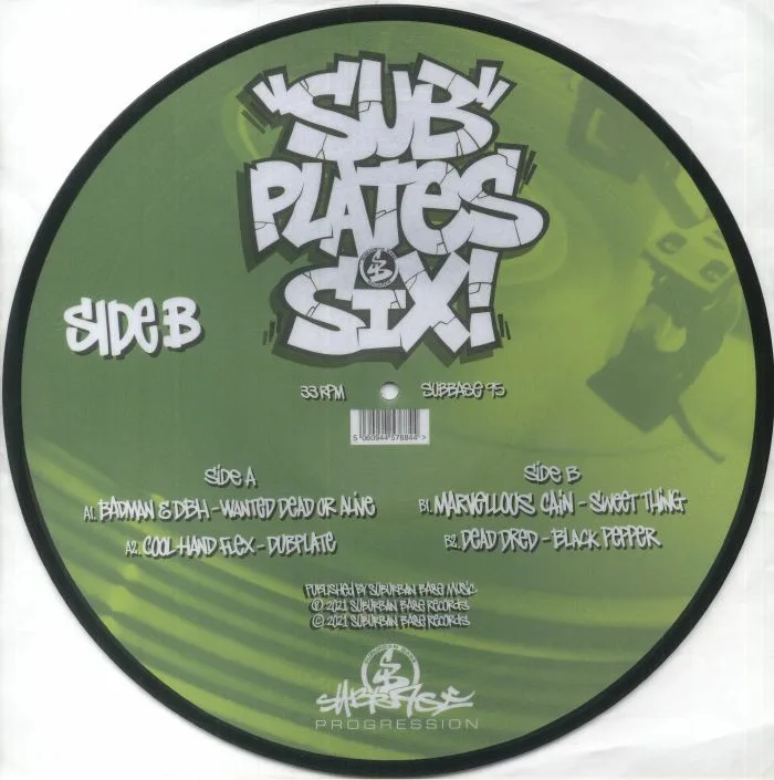Back cover — BADMAN / DBH / COOL HAND FLEX / MARVELLOUS CAIN / DEAD DRED — Sub Plates Six!