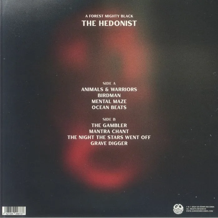 Обратная сторона обложки — A FOREST MIGHTY BLACK — The Hedonist