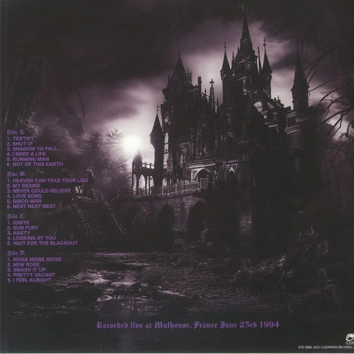 Back cover — The DAMNED — Shadowed Tales From Mulhouse