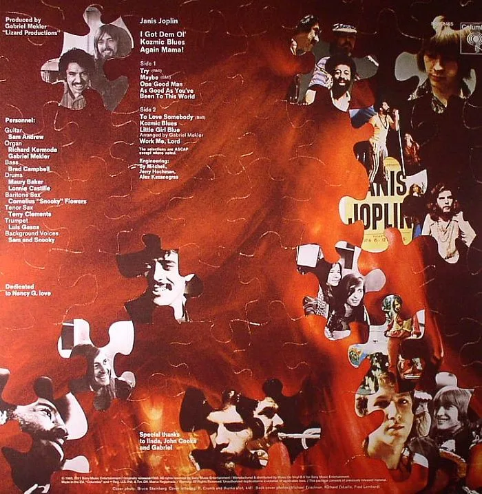Back cover — Janis JOPLIN — I Got Dem Ol' Kozmic Blues
