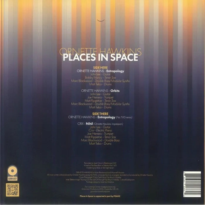 Back cover — Ornette HAWKINS — Places In Space