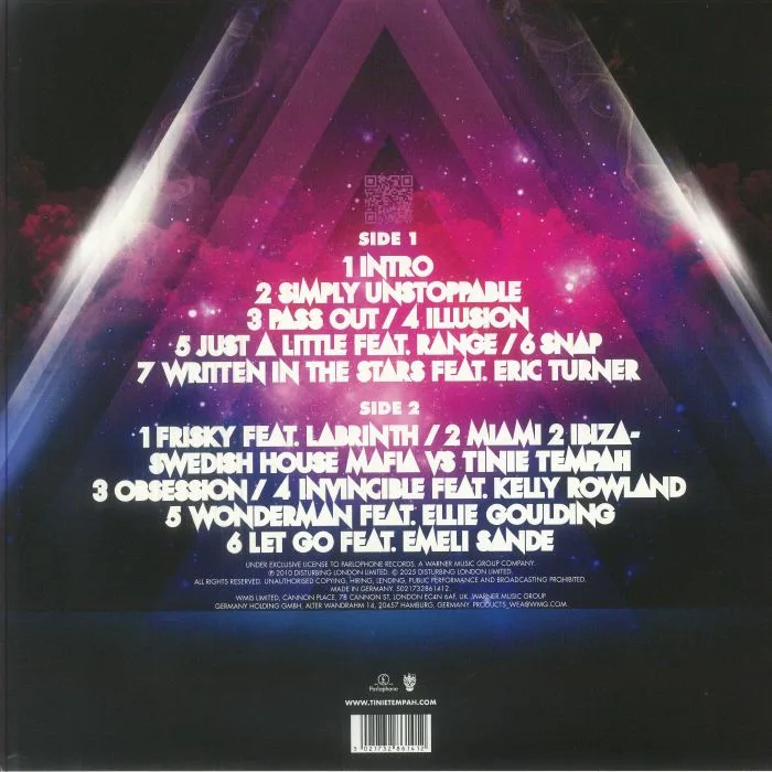 Обратная сторона обложки — TINIE TEMPAH — Disc-overy (15th Anniversary Edition)