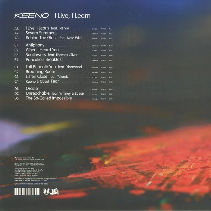 Обратная сторона обложки — KEENO — I Live I Learn