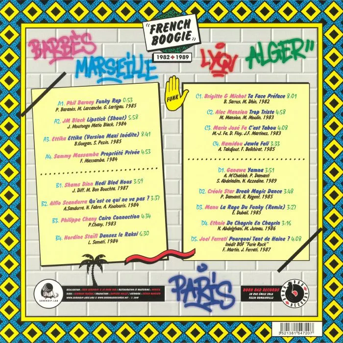 Обратная сторона обложки — VARIOUS — France Chebran Volume 2: French Boogie 1982-1989